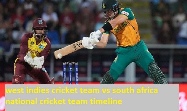 west indies cricket team vs south africa national cricket team timeline