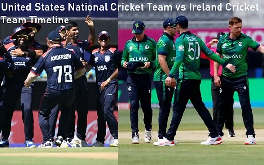 United States National Cricket Team vs Ireland Cricket Team Timeline