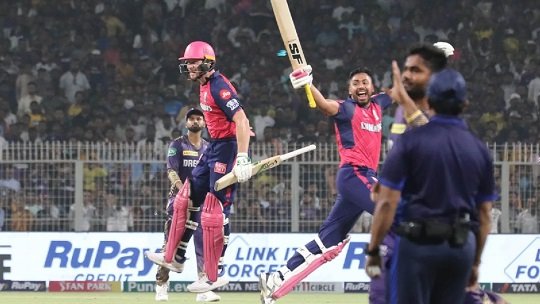 Kolkata Knight Riders vs Rajasthan Royals Timeline