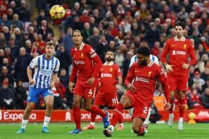 Liverpool F.C. vs Brighton & Hove Albion F.C. Timeline