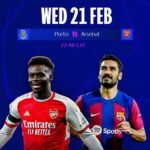 Arsenal vs FC Porto Timeline