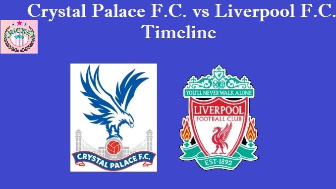 Crystal Palace F.C. vs Liverpool F.C. Timeline