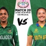 South Africa Women's National Cricket Team vs Bangladesh Women Timeline