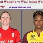 England Women’s Cricket vs West Indies Women Standings